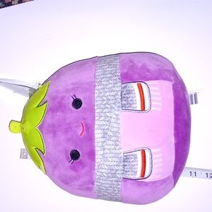 Original Squishmallows 10" Glena Eggplant Christmas edition